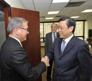 俞敏亮董事长会见日本野村不动产株式会社社长中井加明三